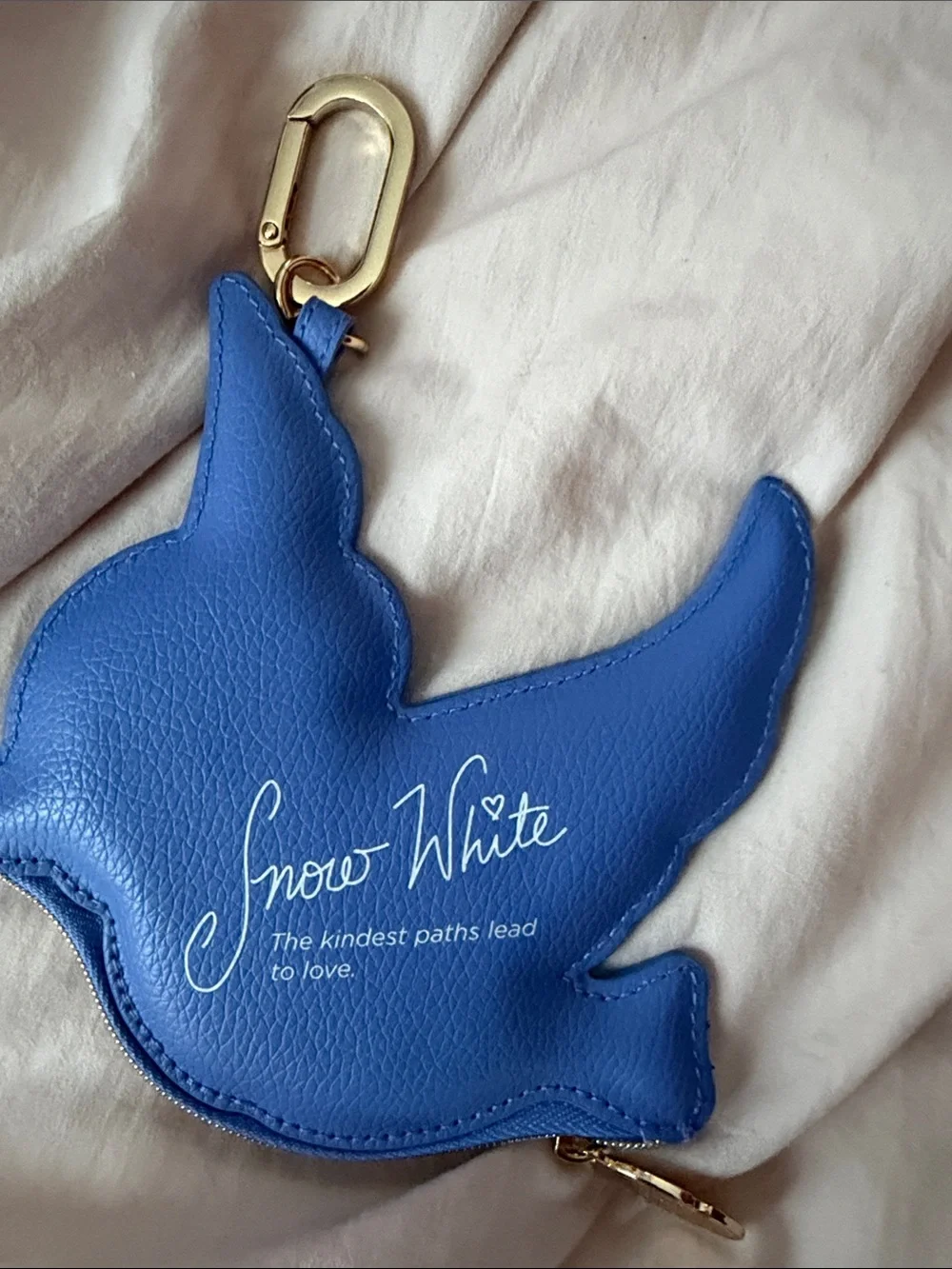 Bath and body works Blue and White Bird-Shaped Pet Accessory Keychain